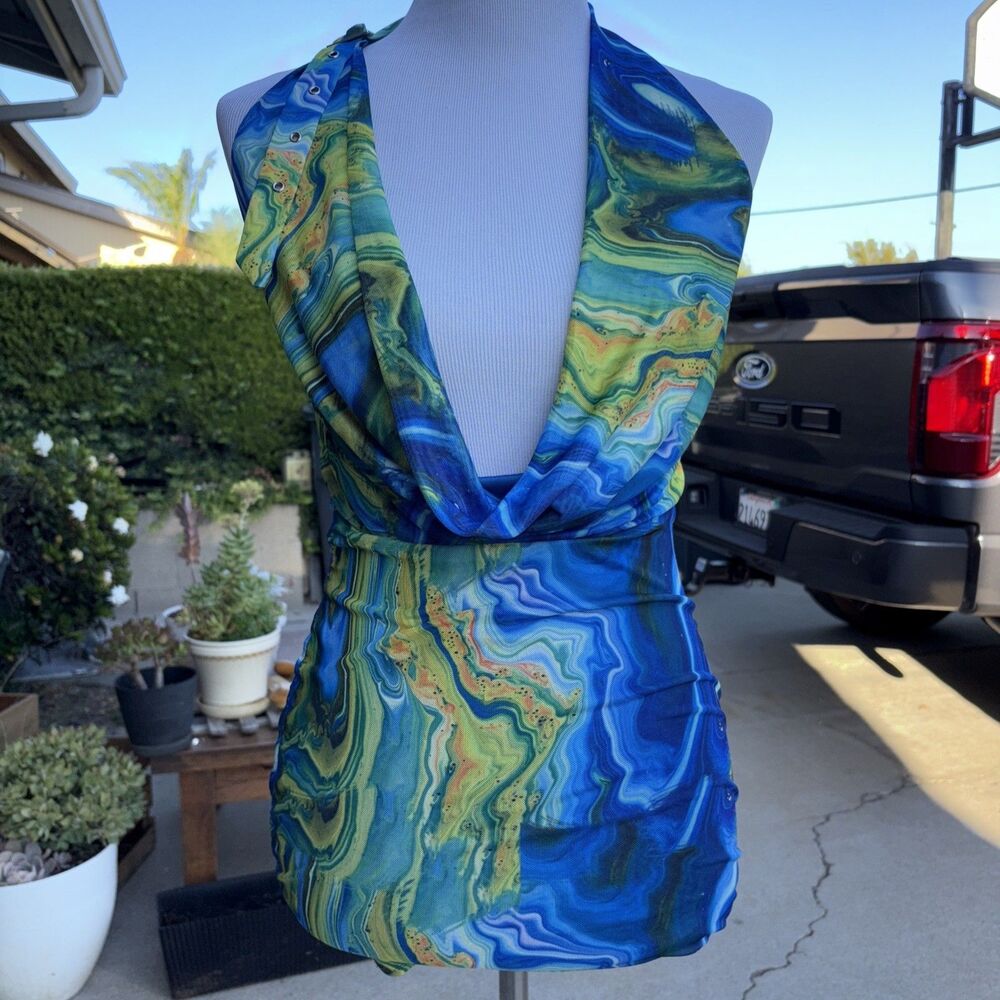 Windsor fashions halter top multicolor new tags